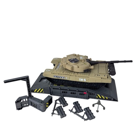 RARE TOYSRUS TRUE HEROES SENTINEL 1BATTLE BRIDGE DESERT TOY TANKACTION SET - Picture 3 of 9